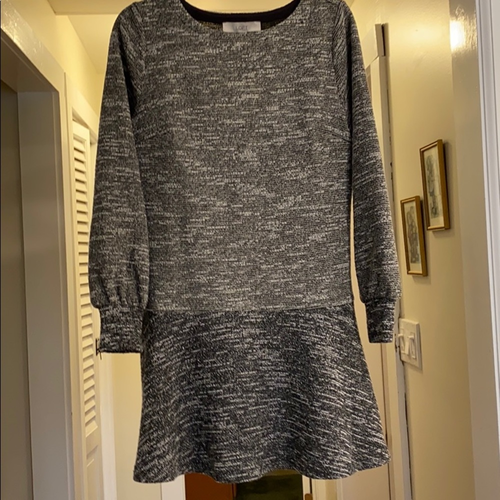 Textured sweater dress